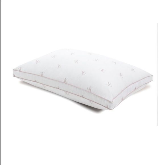 Calvin Klein Bedding Calvin Klein Monogram Logo Firm Support Cotton